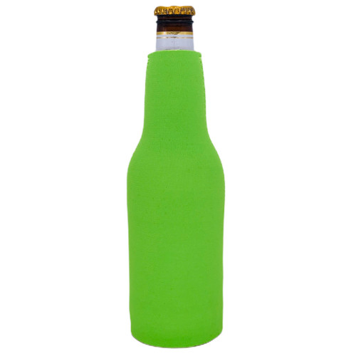 Neoprene Beer Zipper Bottle Coolie (Small Order)