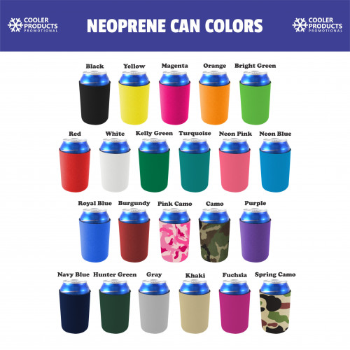 Collapsible 24 oz. Can Cooler Comouflage Colors Personalized & Custom Can  Cooler With Logo